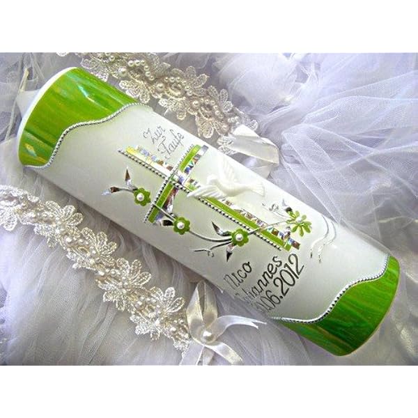 Candela Battesimo VT-12 Con Adesivi Personalizzabili - 250/70 Mm, Kit Completo Scritte - Foto 6