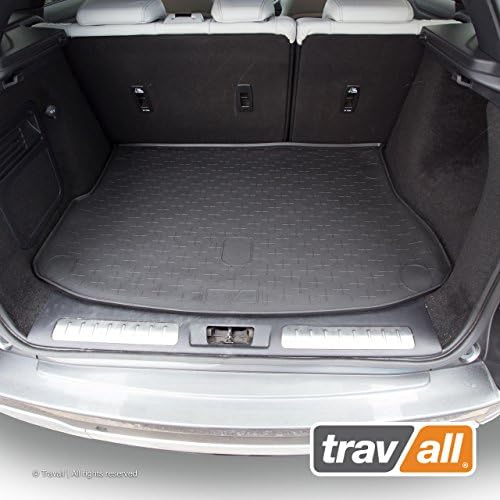 TravallCargoMat Boot Liner Compatible with Land Rover Evoque (2011-2018) Premium Tailored to Fit Car Floor Boot Mat Waterproof Black Rubber Dog Friendly Car Specific Boot Protector