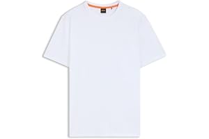 BOSS Herren Tegood Regular-Fit T-Shirt aus strukturierter Baumwolle mit Logo-Detail