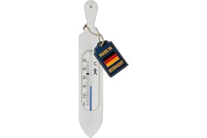 TFA Dostmann analog badtermometer 14,3018.02, BPA-fri, med naturlig mätvätska, vit, L 37 x B11 x H195 mm