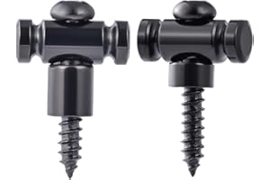 Guyker Guitar Roller String Retainers(Set of 2) – String Guide, Strings Trees Replacement Part for Electric Guitars, Black