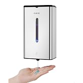 AIKE Square Automatic Soap Dispenser for Liquid, 1000 ML Wall, Stainless Steel Finish, AK1207 | Dispensador De Jab&oacute;n De Acero