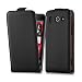 Produktbild Huawei G510 Flip Hülle in SCHWARZ von Cadorabo - Handyhülle in Kunstleder für Huawei G510 Case Cover Schutzhülle Etui Tasche in KAVIAR SCHWARZ