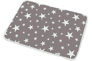 Souarts Matelas à Langer pour Bébé, Tapis à Langer Bebe Animaux Imperméable Lavable Ultra Absorbant Réutilisable Pliable Unisexe Apis à Langer Portable pour L'intérieur, Extérieur, Voyage