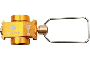 Tiardey Camping Gas Saver, Gas Converter Shifter Refill, Butangas Cartridge Converter Shifter Adapter Ventil (Gyllene)