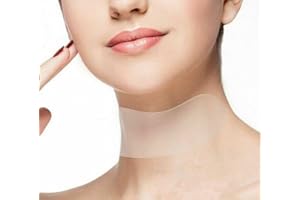 BRAVECOW 2 Pieces Reusable Chest Neck Pad Anti Wrinkle Chest Pads Transparent Silicone Anti Aging Decollete Pad Smoothing Skin (Neck Pad)