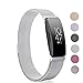 Produktbild Ruentech Ersatz Milanese Armband Für Fitbit Inspire HR & Fitbit Inspire Fitness Tracker Strap Magnetic Metall Edelstahl Sport Smartwatch Band Zubehör Frauen Männer