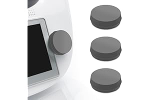 SKINGHONG 3 custodie in silicone compatibili con interruttore Thermomix TM6, antipolvere, accessori per robot da cucina TM6, protezione e decorazione, grigio