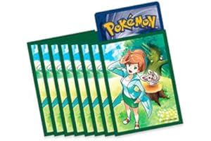 OPASLADEN Pokemon Karten Hüllen 65 Sleeves aus Elite-Trainer-Box für Pokemon, schütze deine Sammelkarten mit den Top-Trainer-Box Einsteckhüllen + Sticker (Professor Esche)