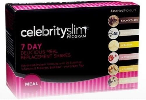 Celebrity Slim 7 Day Meal Replacement Shakes Assorted Flavours