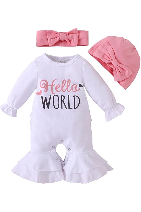 Vestiti Neonato Taglia HEOXIN Completo Per Neonate Set, Maniche