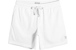 MAAMGIC Pantalones Cortos Hombre Deportivos Casuales Jogger Shorts de Deporte Pantalón Pijama Algodón Knit Cintura Elástica con Bolsillo 14cm