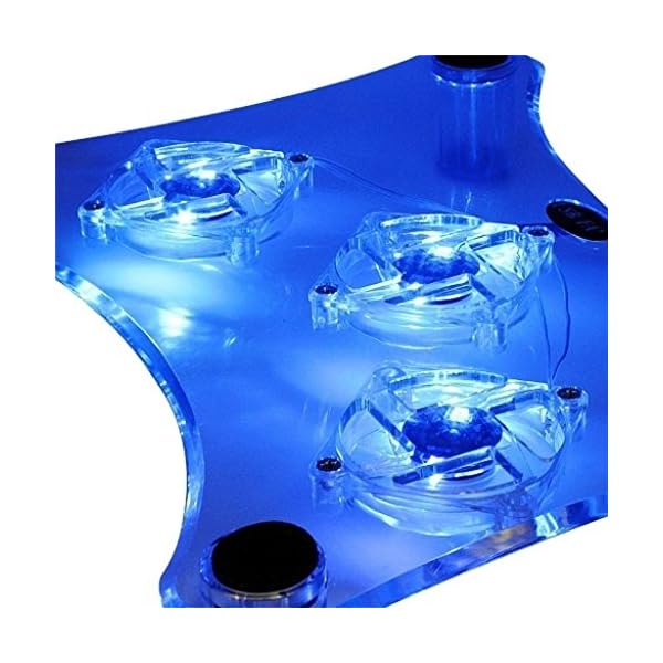 ThreeH Laptop Cooling Pad with 3 Fans & Blue LED Lights for Laptop PS3 / PS4 / PS Slim H-UF01 - Image 3