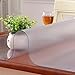 Produktbild HM&DX Gefrostet Transparent Tischdecken Wasserdicht PVC Tabelle beschützer Abwaschbar Weiches Durchsichtige Tisch decken tuch Abdeckung für kaffee, wohnküche-Matt 80x135cm(31x53inch)
