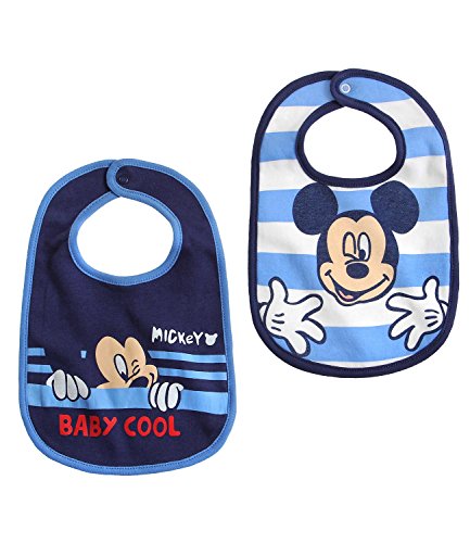 Disney Mickey Babies 2 pack bib 2015 Collection - blue