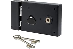 Bricard - Serrure applique monopoint horizontale à fouillot Ouverture Gauche clé à chiffres Axe 55 mm