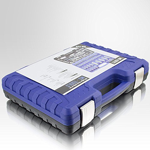 108 Teiliges Werkzeugkoffer Knarrenkasten Werkzeugset Werkzeugkasten Ratschenkasten Steckschlüssel Bit Imbus Werkzeug Set - 5