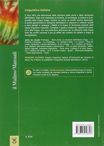 Book's Cover of Linguistica italiana