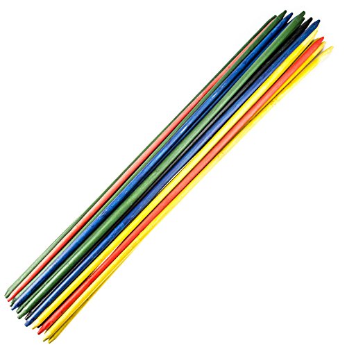 Giant Garden 25 Pick Up Sticks Game Wooden Multi-Colour Indoor Outdoor Traditional Family Fun Park Beach Picnic Children Party Giant Garden 25 Pick Up Sticks Game Wooden Multi-Colour Indoor Outdoor Traditional Family Fun Park Beach Picnic Children Party