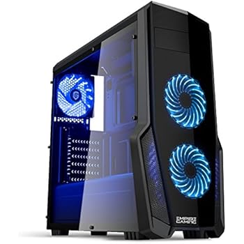 KEDIERS PC-behuizing, 7 vooraf geïnstalleerde ARGB-ventilatoren, ATX Mid Tower gaming-behuizing met dubbel gehard glas, G500 (wit