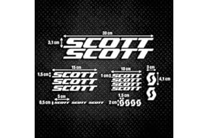 GS1 HONDURAS Kit X18 Adesivi Scot Bicicletta btt MTB Enduro Cross Sticker Bianco