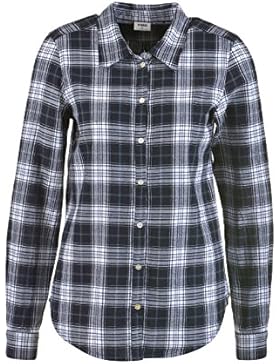 VERO MODA Damen Bluse CheckLS, schwarz