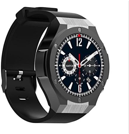 New H2 Smart Watch 3G Android IOS Synchronous GPS Navigation Heart Rate Monitoring 500 Mega Camera Pedometer 1 + 16GB Large Memory Sports Phone Watch , silver
