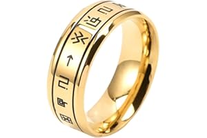 YAHOYA Nowa moda 8mm Pierścień Digimon ze stali nierdzewnej Angemon Angewomon Holy Rings dla kobiet Mężczyźni obracają pierścienie obrotowe