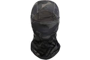ZARRS Pasamontañas Bicicleta,Balaclava Transpirable Máscara Facial Calentar Ligera Hombres Mujeres para Actividades al Aire Libre Motociclismo Bicicleta Deportes Nylon Negro