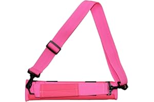 ORETG45 Golf Club Carrier Bag Etiqueta mágica portátil Nylon Unisex Correa Ajustable Curso Entrenamiento para Campo prácticas Viaje Pequeño Regalo Soporte para Varillas Accesorios(Rosado)