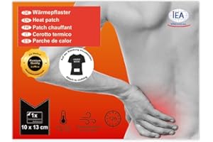 ‎IEA MEDICAL IEA Medical - 10x13cm in der Größe M, Wärmepflaster, Körperwärmer, Rückenwärmer, Bodywärmer, Tiefenwärme, bei Muskel- und Gelenkschmerzen, Selbstklebend