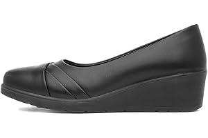 SOFT-LITES. Softlites Dallas Womens Black Wedge Casual Shoe