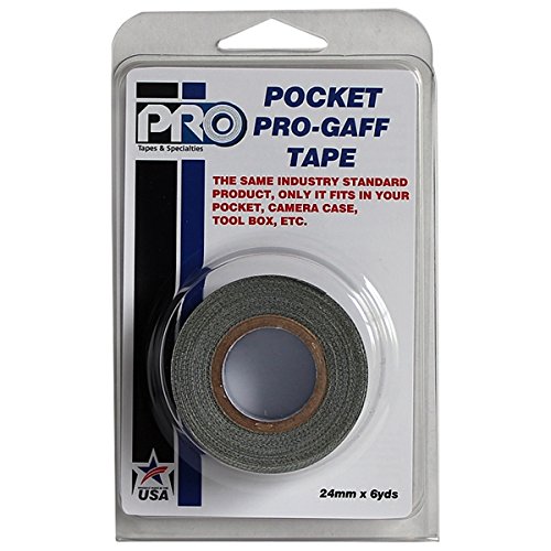 Pocket pro-gaff Spike da Gaffer tape su un mini Core Black 24mm X 6 yds