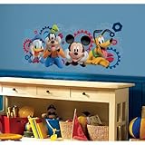 RoomMates Children's Repositonable Disney Wall Stickers, Mickey Mouse Club Capers Giant