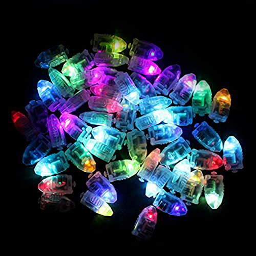 Generic 50Pcs Kugel-Form LED Luftballon Ballon Lampen Geburtstags Party Dekor Licht – Bunt - 5