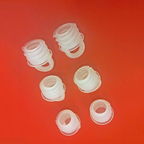 Easy-Shadow – 10 Stück Hochwertige Endstopfen / Verschlußstopfen für 16 mm Bohrlöcher Gardinen-Stopper Abschluss passend für Gardinenschienen Vorhangschienen Gardinenbretter Gardinen Laufschienen Deckenleiste – transparent - 2