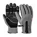 Produktbild Vbiger Winterhandschuhe Wasserdicht Fahrradhandschuhe Sporthandschuhe SkiHandschuhe Outdoor Snowhandschuhe mit dickem Fleecefutter, Grau, L