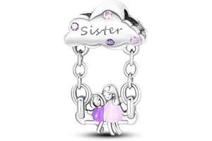 Hapour 925 Plata Esterlina Encantos Ajuste para Pulseras Colgante Bead, Pulsera y Collar de Joyería Bead Regalos para Mujeres Chica