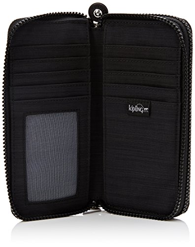 Kipling Women’s Uzario Wallet, Black (REFH53 Dazz Black), 10 x 18.5 cmX3.5CM (B x H x T)