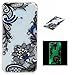 ZE520KL Hülle,Asus ZenFone 3 Hülle,Asus ZenFone 3 ZE520KL Hülle,Asus ZenFone 3 ZE520KL (5,2 Zoll) Hülle,Asus ZenFone 3 ZE520KL (5,2 Zoll) Luminous Hülle Case,Cozy Hut Hülle Asus ZenFone 3 ZE520KL (5,2 Zoll) Schutzhülle Muster Malerei TPU Case Cover Leuchtend Luminous Noctilucent Abdeckung Handytasche Niedliche Cartoon Strass Pattern Silikon Gummi Dünnen Weich Nacht Night Handy Schale Tasche Bumper für Asus ZenFone 3 ZE520KL (5,2 Zoll) Etui mit Kratzfeste Handyhalter - blaue Blume