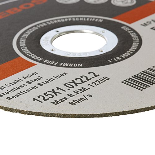Trennscheiben Metall 125 x 1 x 22,23 mm Metall INOX Trennscheibe 100er Set - 4