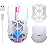 Claw's Nexus Air Wireless 10000 Dpi Pixart PMW3325 Sensor RGB Wireless Gaming Mous with Macro Software & Interchangeable Cover