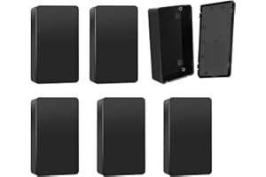 MENGQILE 6pcs Caja de Conexiones Electricas, Caja de Proyectos Electrónicos Impermeable 100 x 60 x 25 mm, Negro
