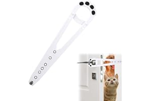 BUTYEAK Türverriegelung Katze Halter, Verstellbarer Katzentürriege, Katzentürhalter, Katzentürriegel, Verstellbarer Türgurt Door Latch cat, Türverschluss für Hunde, lässt Katzen Rein und Hält Hunde Draußen
