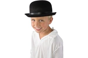 P'tit Clown 35161 Cappello in Feltro a Bombetta per Bambino, Nero