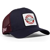 Vintage Logolu Lacivert-Bordo Trucker Şapka