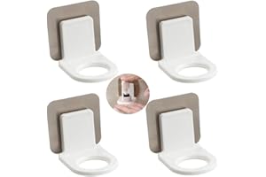 NMD&LR Porta Dispenser Per Flacone Pompa, Disinfettante Per Le Mani Appendiabiti A Parete Adesivo Per Doccia Gel Portabottiglie Shampoo Disinfettante Per Mani Gancio, Confezione Da 4