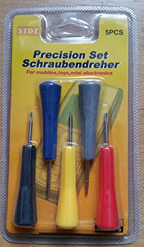 Very Handy 5pc Mini Flat Head/TORX/POSI (Phillips Type) Precision Screwdriver Set. Mobile Phones,Spectacles, Toys Electronics ETC.