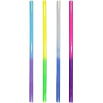 10 Cannucce Colorate Riutilizzabili 2 In 1 – Plastica Resistente Per Feste E Drink