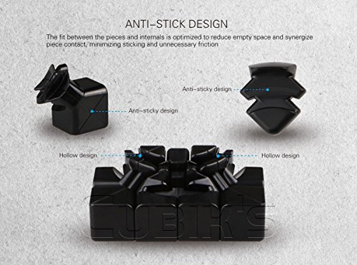 QiYi *WUQUE* - 4X4 Professional & Competition Speed Cube Rubik's cube Brain Game 3D Puzzle - BLACK